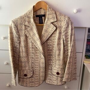 VINTAGE EMBROIDERED BLAZER